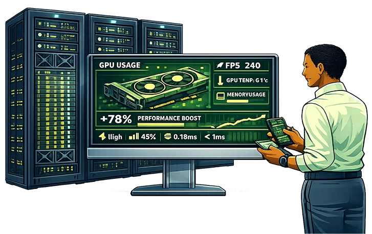 GPU monitor illustration
