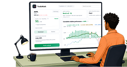 TradeMath probability-intelligence trading desk